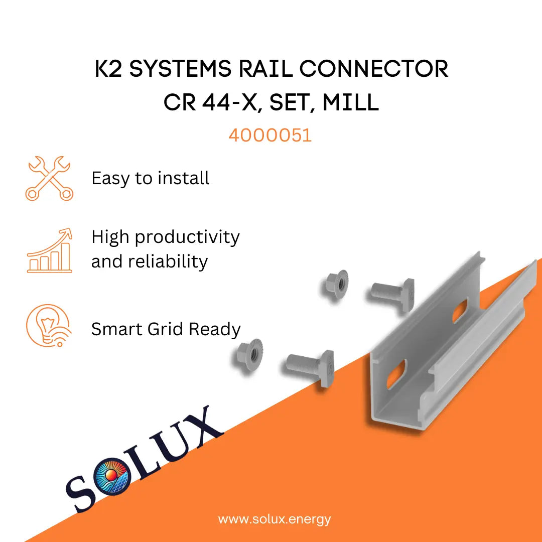 This is an iamge of Connector Sets - K2 Systems Rail Connector CR 44-X, Mill